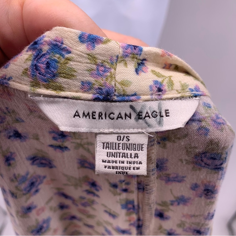American Eagle Floral Cardigan O/S - Picture 5 of 7